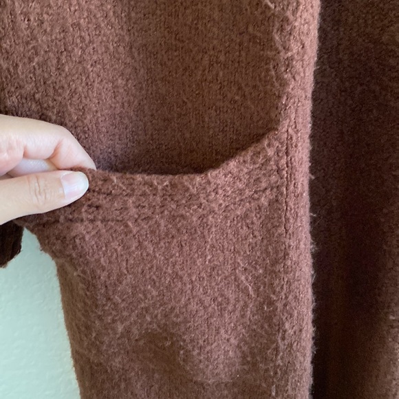Roolee Brown Open Long Cardigan Size Small - Picture 4 of 8
